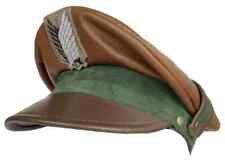 Titan Leather Suede Military Officers Crusher Visor Hat Cap picture