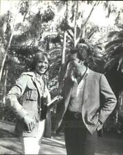1979 Press Photo Actor James Garner with writer Colin Dangaard - afx13664 picture
