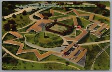 Fort Negley Reproduced Nashville TN Original Site c1940s Linen picture