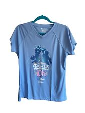Run Disney 2017 Disney Princess Enchanted 10K Marathon Blue SS Shirt Size L picture