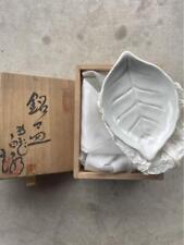 Hagi Ware 5 Antique Small Plates With Leaves Hagiyaki picture