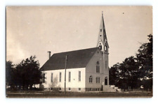 RPPC 1909. CASEVILLE, MICHIGAN. OLD CHURCH. POSTCARD. SL31 picture