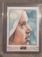 Topps Star Wars Rey Sketch Card Artist Autograph Adam Everett Beck Very Rare picture