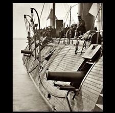 1862 Civil War Ironclad USS Galena PHOTO,UNION NAVY SHIP James River  Iron clad picture