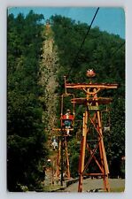 Gatlinburg TN-Tennessee, Skylift, Crockett Mountain, Antique Vintage Postcard picture