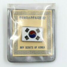 SEALED 1990's Boy Scouts of Korea Flag Hat Lapel Pin World Scouting picture