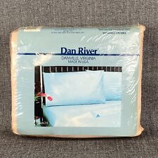 Vintage DAN RIVER Queen Size Sheet Set Pink 2 Pillows, Flat Sheet , Fitted Sheet picture