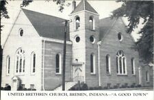 1950'S. BREMEN, IND. UNITED BRETHREN CHURCH. POSTCARD. HH12 picture