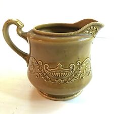 Vintage Gold Pitcher Ceramic Cottage Country Farmhouse Traditional Kitchen picture