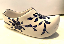 Floral Ceramic Holland Clog Shoe Vintage Hand Painted  #100 picture
