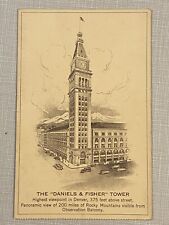 Denver CO-Colorado, The Daniels And Fisher Tower, Vintage Postcard -- unused picture