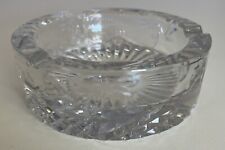 Wedgwood Crystal Ashtray Etched Flowers Leaded Crystal MCM 5” picture