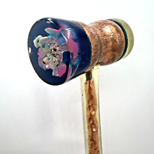 Vintage Eastern Star COPPER LUCITE Gavel BFCL Flowers Worthy Matron picture