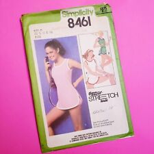1978 Simplicity Misses Tennis Dress Bloomers Top & Shorts 12 14 16 Pattern 8461  picture