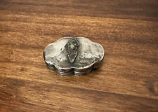 Vintage Sterling Silver Miniature  Trinket Pill Snuff Box, Mexico Eagle Mark picture