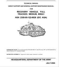 5,842 Page M88A1 RECOVERY TANK MAINTENANCE, REPAIR PARTS AND TOOLS Manuals on CD picture