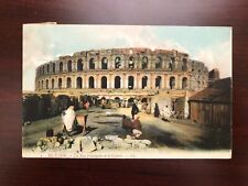 Postcard El Djem The Main Street and The Colosseum, Tunisia Posted picture
