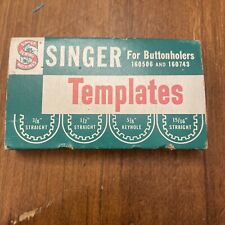Vintage Singer Sewing Machine Buttonholer Templates 160668 for 160506 160743  picture