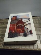 Lang Old Red Mill Christmas Cards with Seals and French linen Envelopes. 1995 picture