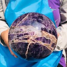 13.42LB Natural dream amethyst sphere quartz polished ball crystal healing decor picture