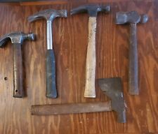 4 Hammers and a Hatchet.  Hatchet Head Is Loose.  Nice Tool Lot picture