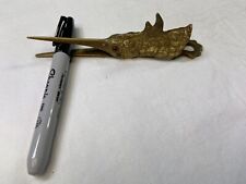 Victorian brass/glass eye Stork paper clip.       A Rare Find $225 picture