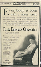 Vintage Print Ad Imperial Chocolates Cambridge Massachusetts Candy 1907 picture