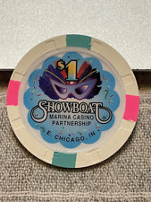 (NICE) $1 SHOWBOAT CASINO CHIP POKER CHIP CHICAGO INDIANA GAMBLING TOKEN picture