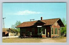Wichita KS-Kansas, Depot, Cow Town, Antique, Vintage Souvenir Postcard picture
