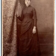 c1890s Sparta, Wisconsin Young Lady Cabinet Card Photo Antique Richardson Vtg B3 picture