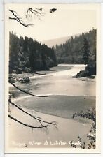Rogue River at Lobster Creek, OR. Real Photo RPPC Postcard c-1935 picture