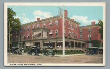 Wolfe Tavern Newburyport Mass Model T's Vintage White Border Postcard Unposted picture