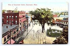 Postcard View Leominster Centre Massachusetts MA picture