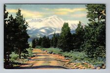 Leadville CO-Colorado Mt. Elbert Highest Peak In CO Rockies Vintage Postcard picture