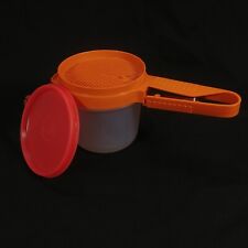 Tupperware Flour Sifter Orange 1689 Storage 1493 Two Cup Container With 215 Lid picture