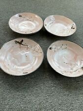 Sousaku Japanese 4 Bowls Pink Cherry Blossom Design 9 Inches picture