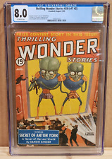 Aug 1940 Thrilling Wonder Stories #29 Pulp Vol. 17 #2 CGC 8.0 picture