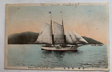 1908 Ship Postcard Fukuin Maru Inland Sea Japan Gospel Sailing Ship Japanese picture