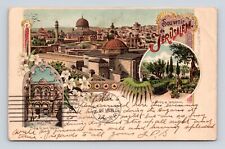 Souvenir Da Jerusalem Multiview Vignette 1902 UDB Postcard P6 picture