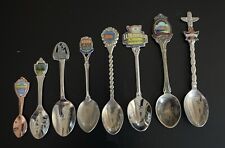 Lot Of 8 Vintage Souvenir Spoons, Various Cities/Locations  picture