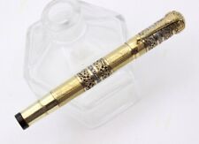 WATERMAN Ideal 42 Cavaliere- 18K GOLD Overlay FILIGREE -Safety FOUNTAIN PEN-20's picture