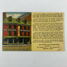 Postcard Massachusetts Boston MA Ye Olde Union Oyster House 1945 Posted picture