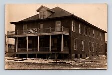Postcard MI LeRoy Michigan The Mead Guest House Hotel Bar RPPC Real Photo AN14 picture