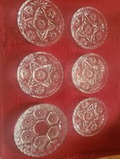 Set Of 6 Vintage Glass Coasters picture
