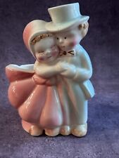 Vintage Shawnee Ceramic Dancing Wedding Couple Planter Darling picture