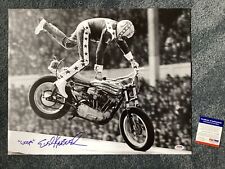(SSG) Rare & Cool EVEL KNIEVEL Signed Large 20X16 Photo with a PSA/DNA COA picture