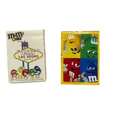 Lot of 2 M&M's World Las Vegas Playing Cards Full Deck Complete 1999 & 2004 picture