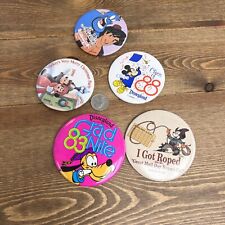 Vintage 1980’s - 90s Disneyland Lot of 5 Buttons Gradnite Class of 88 Aladdin picture