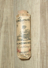 Antique 1890's Humphrey's Homeopathic Medicine #9 Headaches Bottle of Pellets picture