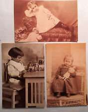 3 Theriault's Dollmasters Postcards Vintage Style Photo Children Dolls Adorable picture